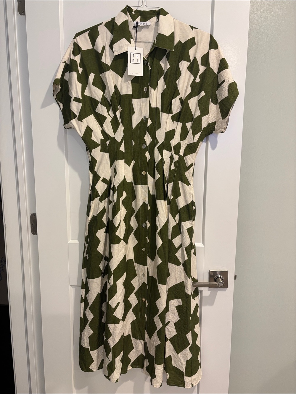 THML Women’s Short Sleeve Tuscan Hills Maxi Dress Medium